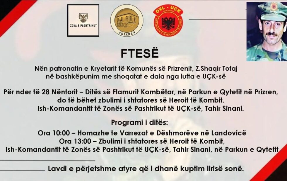 KOME pod pokroviteljstvom predsednika opštine Prizren gospodin Šićir Totaj u saradnji sa udruženjima izbačenim iz rata …