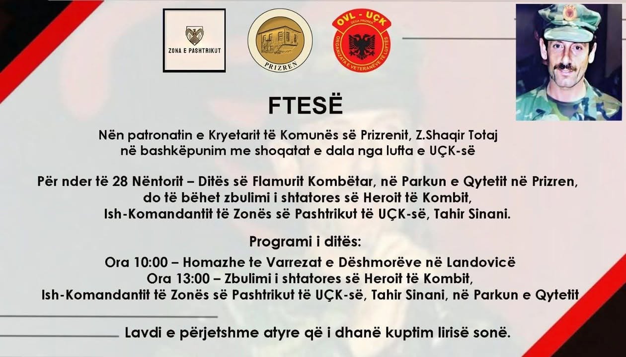 KOME pod pokroviteljstvom predsednika opštine Prizren gospodin Šićir Totaj u saradnji sa udruženjima izbačenim iz rata …