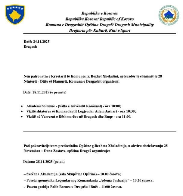 NJOFTIM pod pokroviteljstvom gradonaèelnika opštine, g.