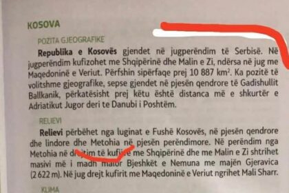 Skandal: Kosovo u okviru Srbije i kao metohija u knjizi školske geografije Severne Makedonije