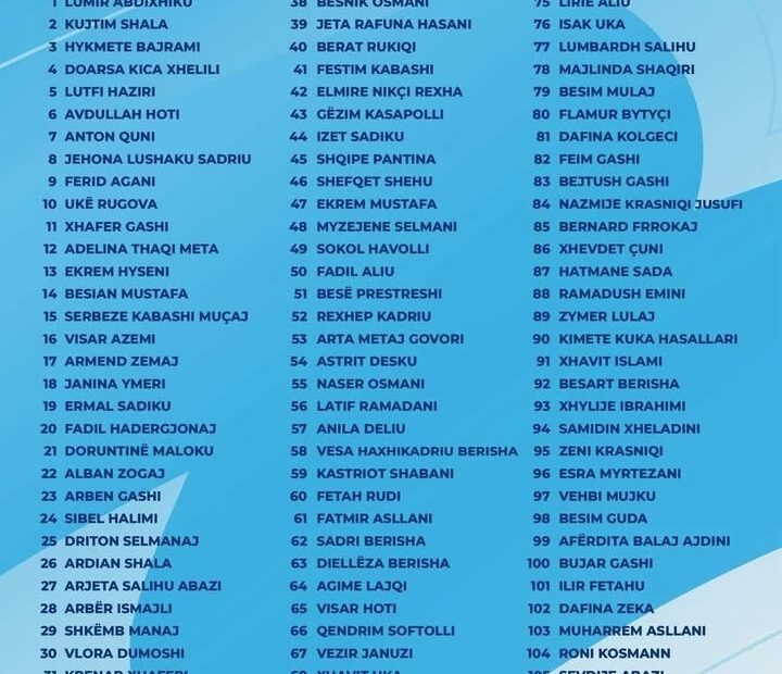 Ovo je lista DSK na izborima 28. decembra.