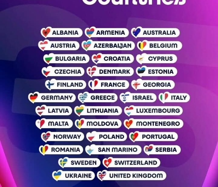 Evrovizija 2026: Na takmičenju ove godine učestvuje 35 zemalja, zvanično je potvrđena prva Albanija na listi…