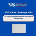 Si të votoni përmes postës 📬 👉 Plotësoni fletëvotimin, bashkëngjitni dëftesën e regjistrimit dhe dërgoni pakon sipas …