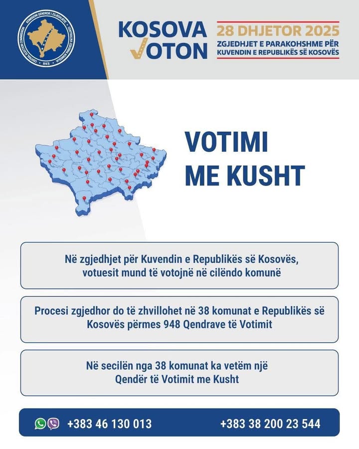 Izborni proces koji će se održati u 38 opština Republike Kosovo održaće se na 948 biračkih mesta.
