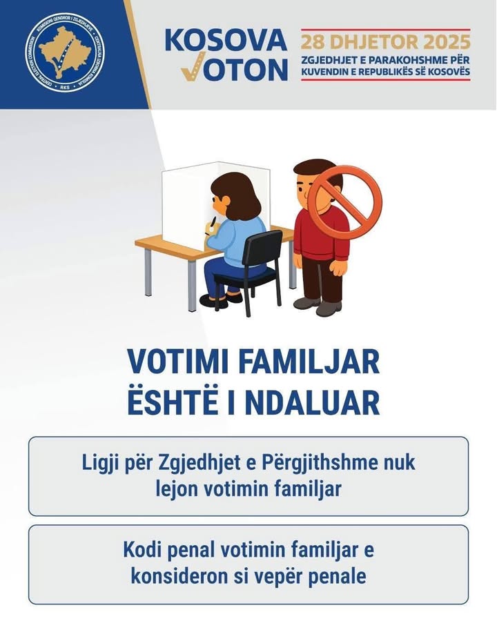 Porodièno glasanje je zabranjeno!