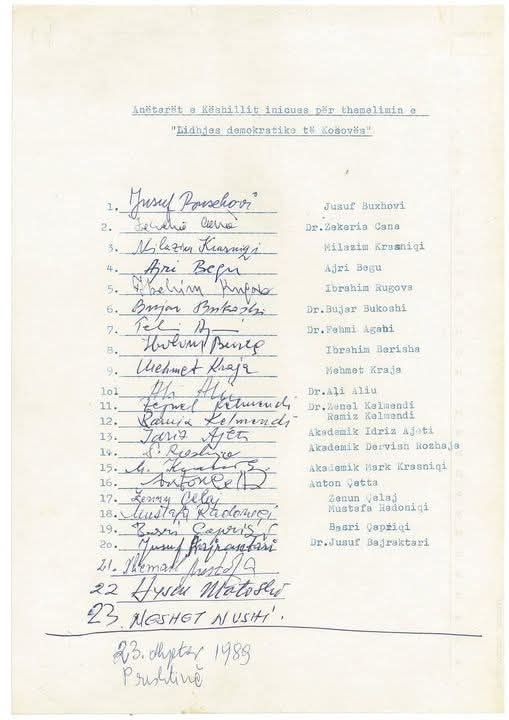 Potpisnici Inicijativnog saveta DSK, osnivanja velikih promena na Kosovu, publicista i istraživač Milazim Kras…