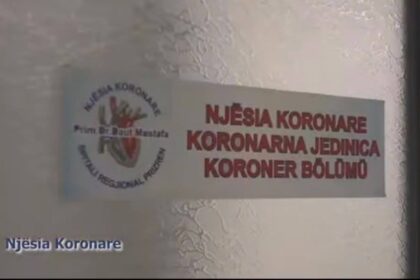 Radi na Koronarnoj jedinici u Prizrenskoj bolnici . Prizrenska koronarna jedinica u Opštoj bolnici, Prime.