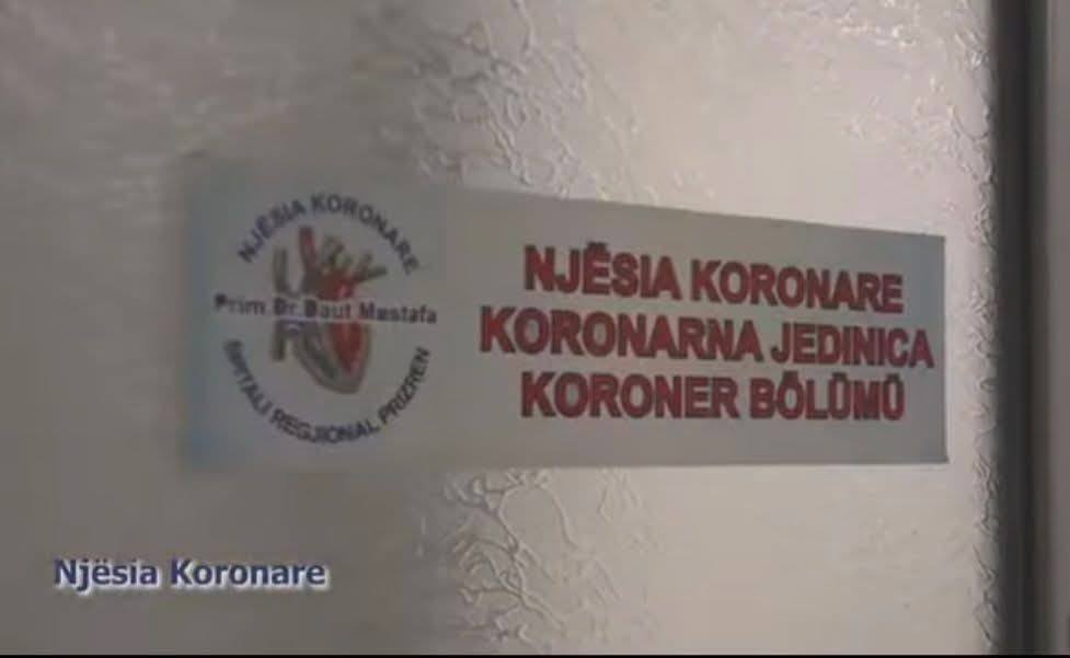 Radi na Koronarnoj jedinici u Prizrenskoj bolnici . Prizrenska koronarna jedinica u Opštoj bolnici, Prime.