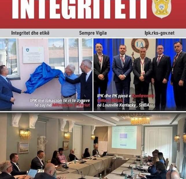 IPK objavljuje sledeći broj časopisa Integrity (IPP) Kosovski policijski inspektorat (IPK) objavio je broj Rada…