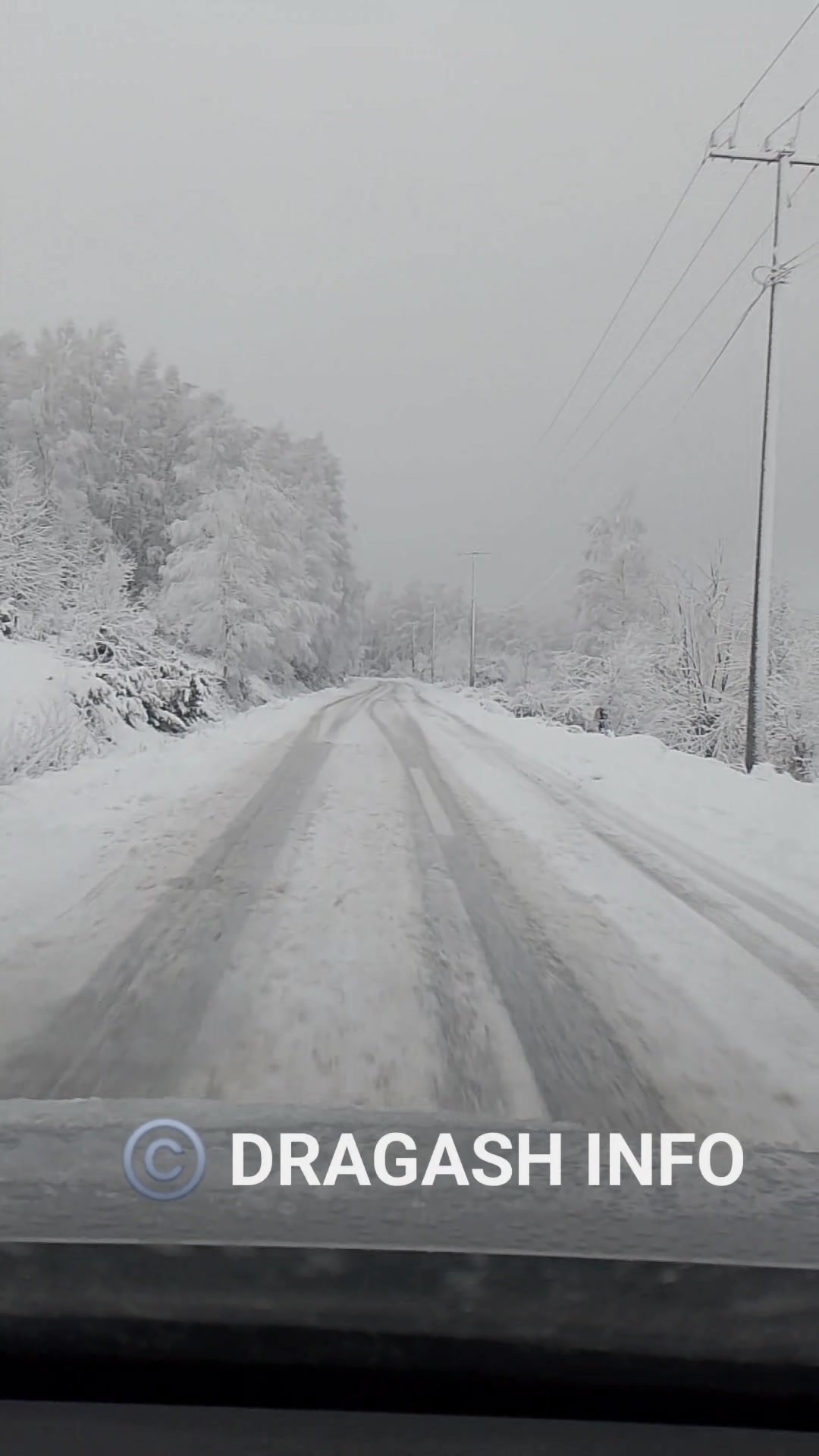 Restelski put, opasna situacija na graničnom području opštine Dragaš, u vozu…