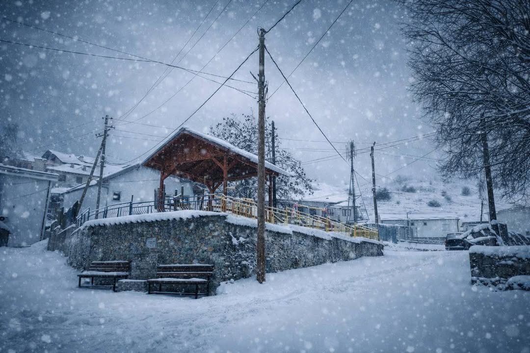 Zima je selo Brod prekrilo belinom.
