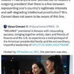 Gazetari i FAZ me gjuhë të ashpër ndaj Presidentes Osmani pas postimit për dokumentarin e Melania Trump Gazetari i ga…