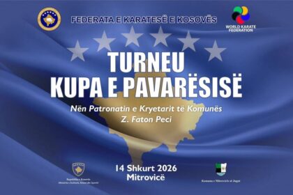 U Mitrovici je 14. februara Kosovska karate federacija saopštila da 14. februara 2026…