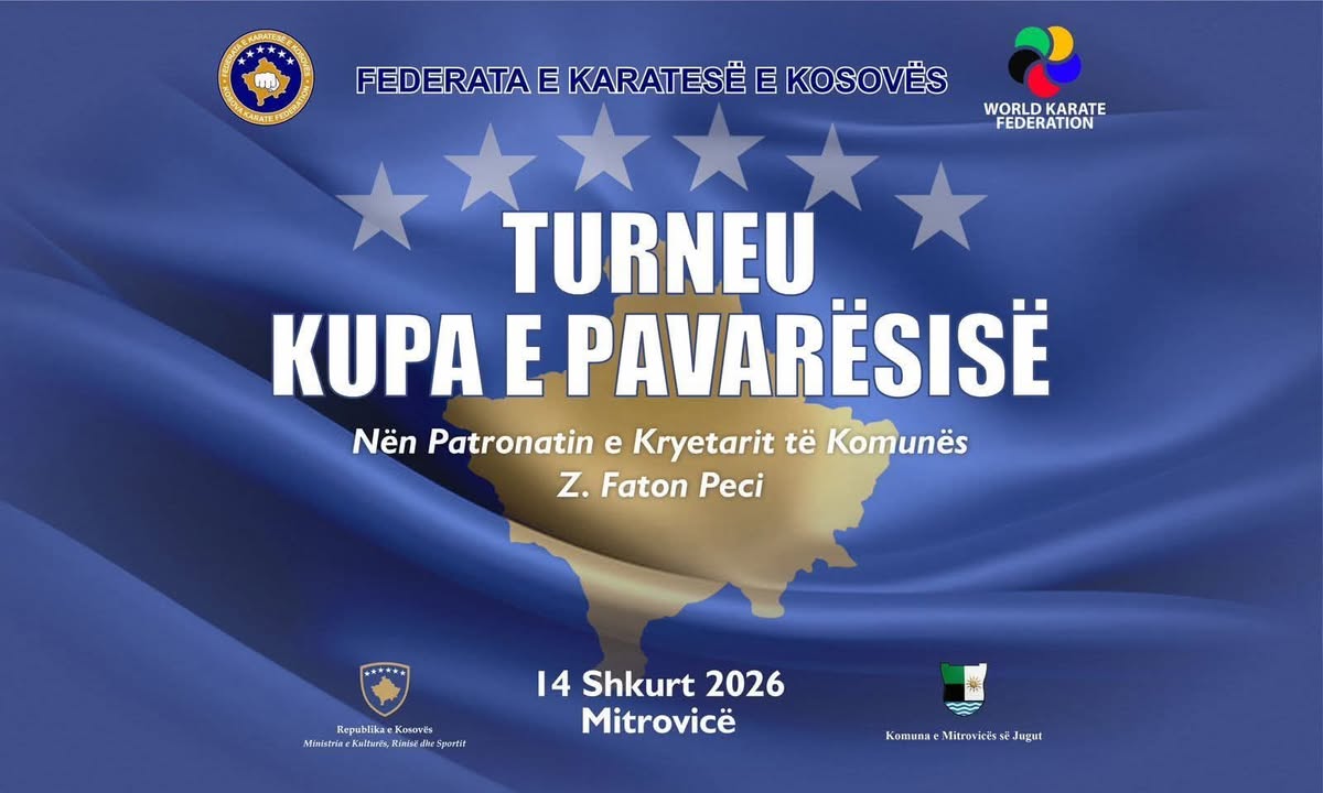 U Mitrovici je 14. februara Kosovska karate federacija saopštila da 14. februara 2026…