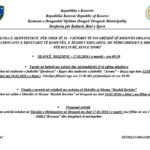 Opština Dragaš objavljuje dnevni red aktivnosti povodom 18. godišnjice nezavisnosti Kosova pod fusnotom…