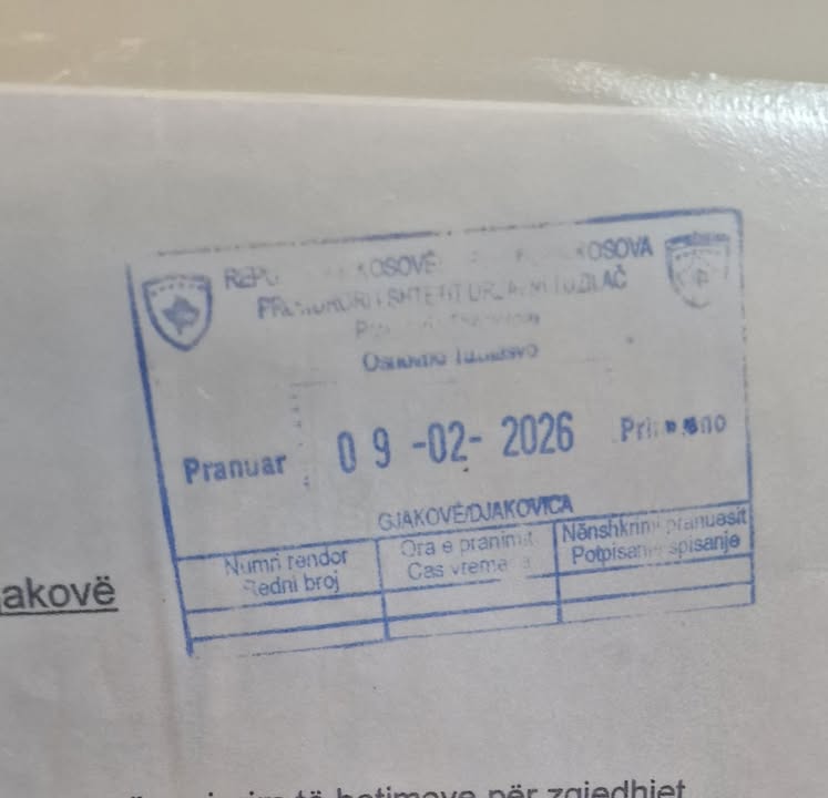 Sejfullah Seyfullah podnosi zahtev tužiocu Gjakova za istragu broja glasova u Rahovec Seyfullah…