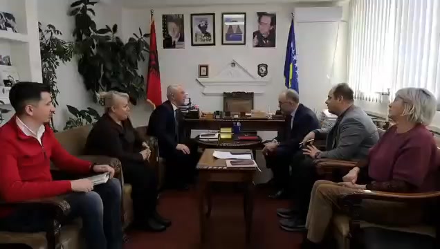 Zvanični sastanak opštine Dragaš i koordinatora UN na Kosovu, načelnika opštine Dragaš, Bekšeta X…