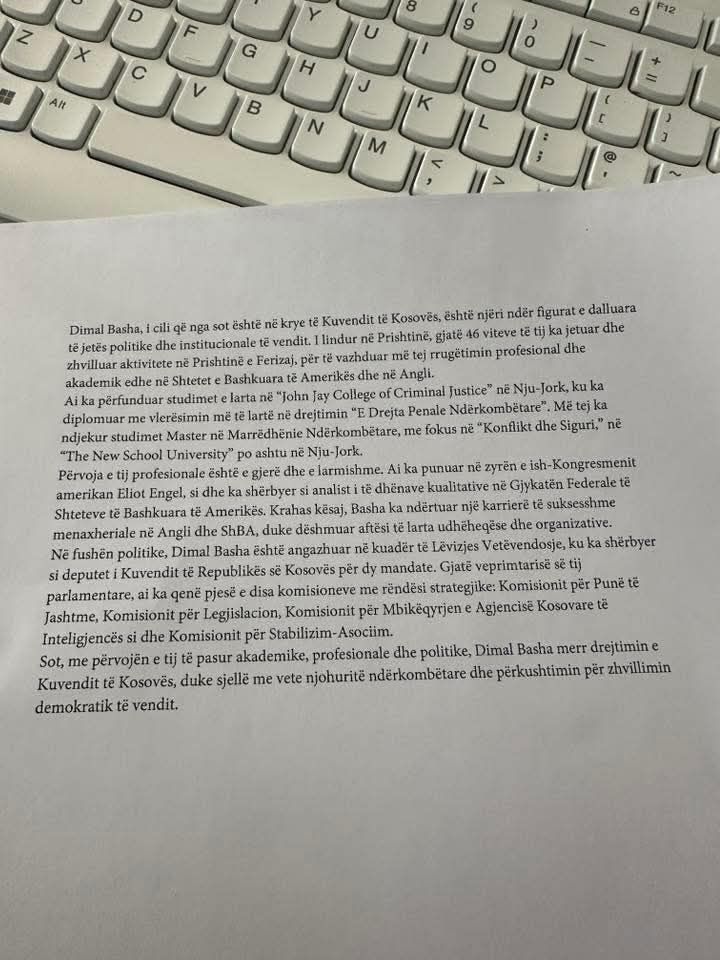 Ovo je tekst za Dimala Bašu koji je novinar RTK odbio da pročita i odbaci – Dragaš Info