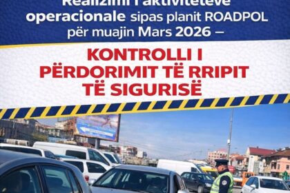 Kontrolle të shtuara në trafik – 761 gjoba për mosvendosje të rripit të sigurisë gjatë marsit