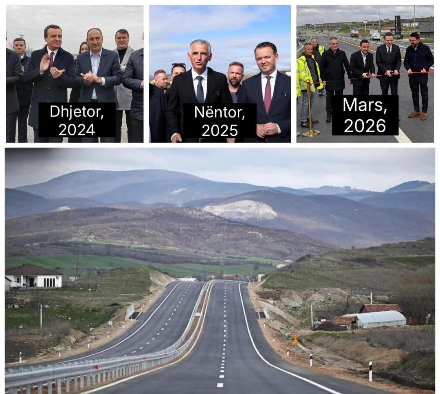 RRUGA 9-KILOMETERSHE PËRUROHET TRI HERË NGA QEVERIA KURTI