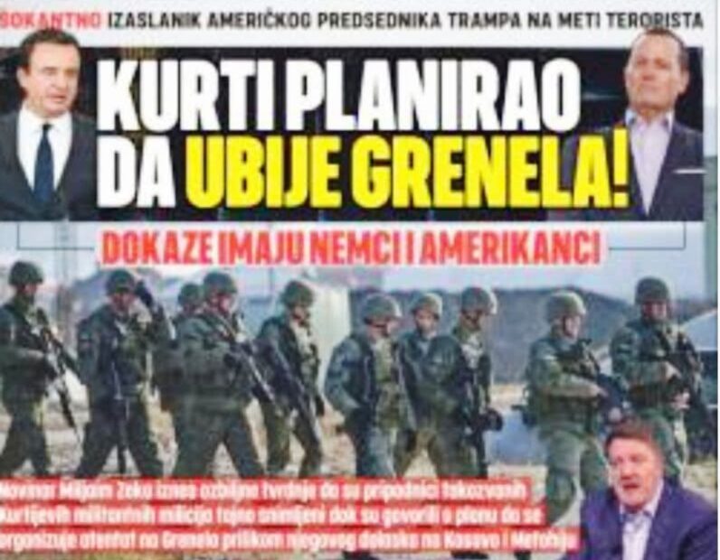 List „Alo“ iznosi optužbe protiv premijera Kosova o navodnom planu protiv Richarda Grenell