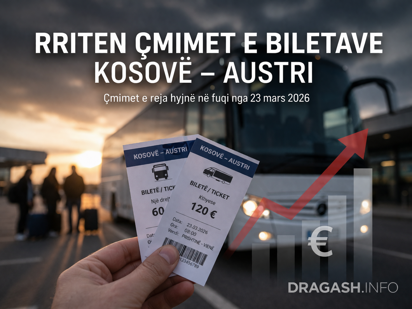 Rriten çmimet e biletave Kosovë – Austri